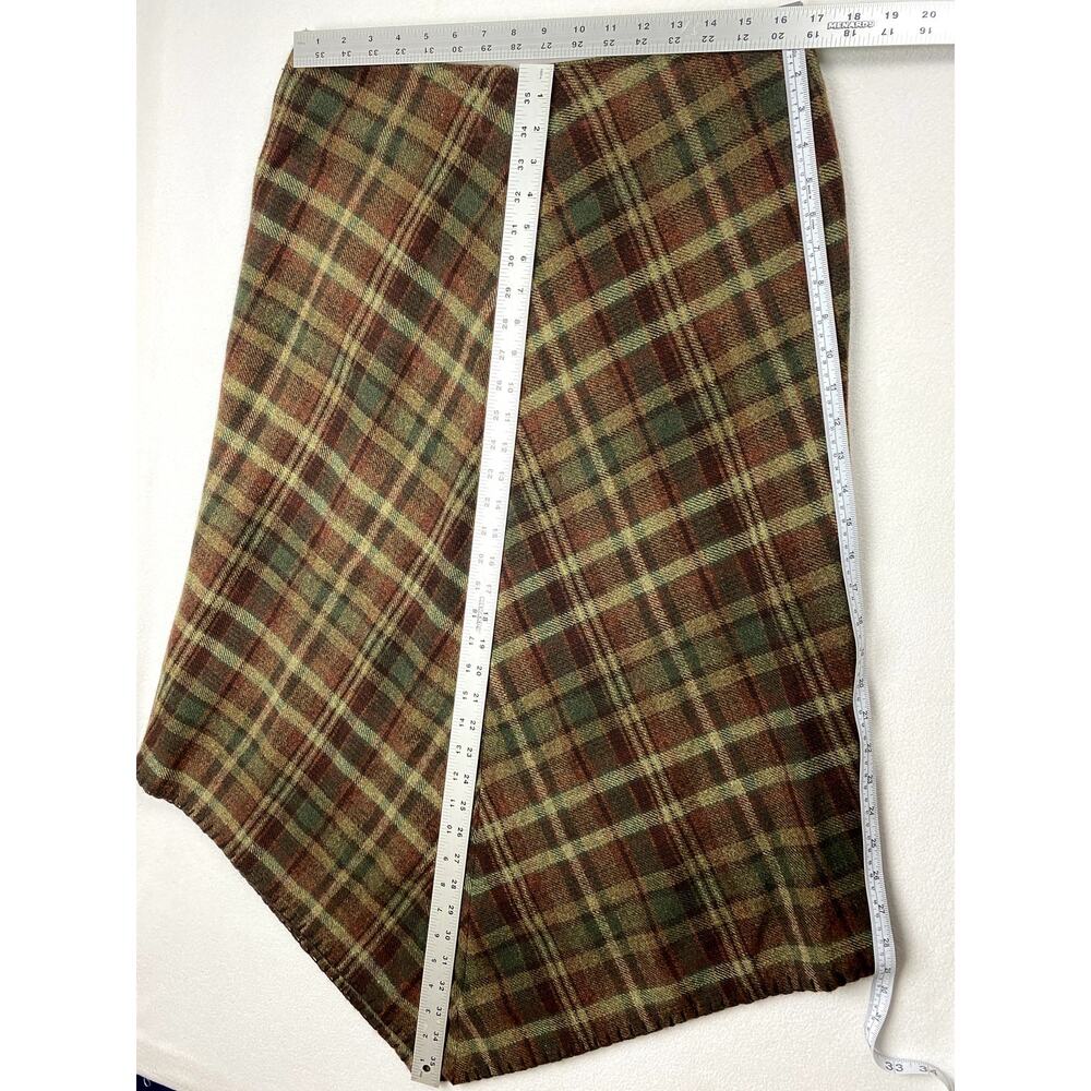 Vtg Lauren Ralph Lauren 100% Wool Handkerchief Skirt Women 12 Asymmetric - Picture 4 of 5